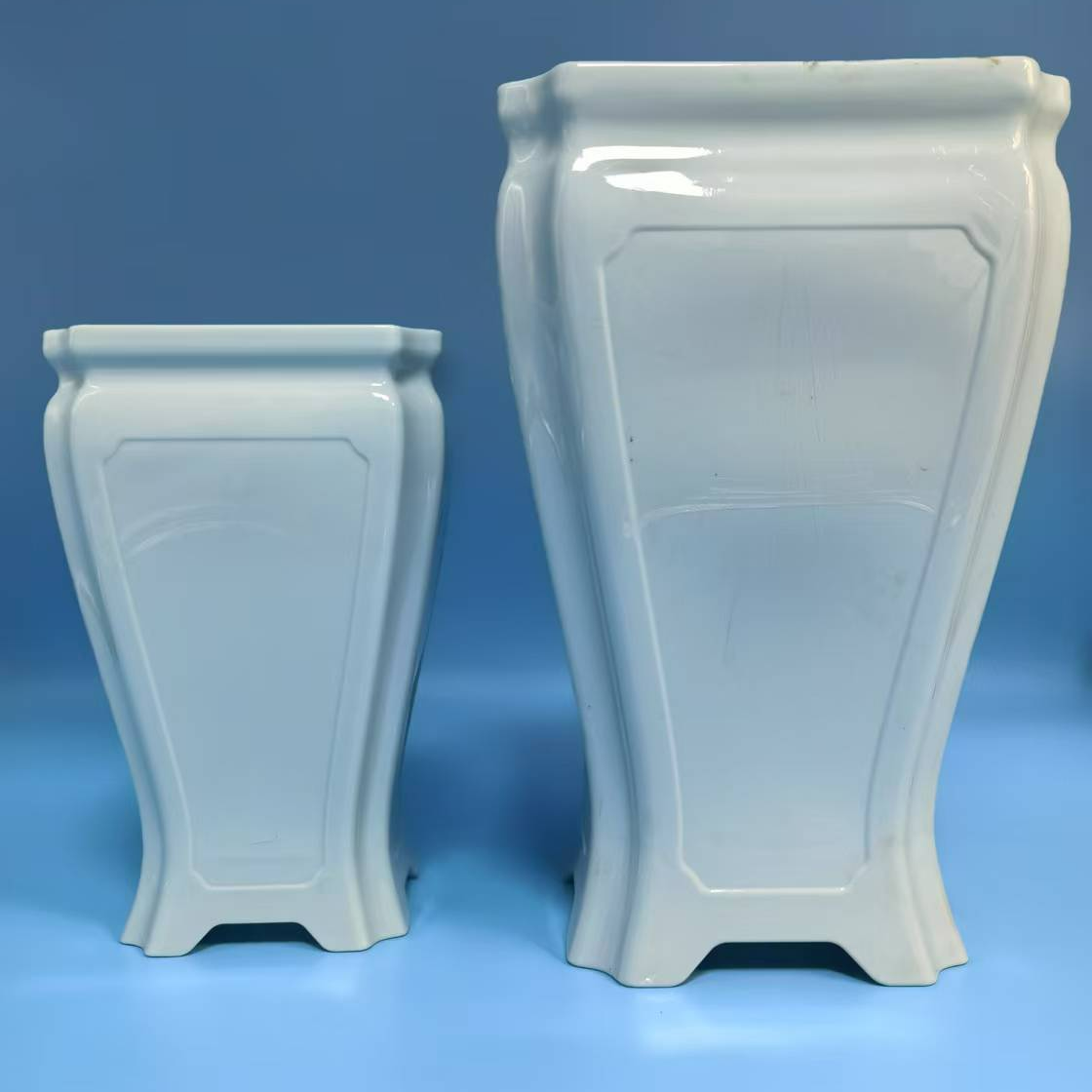 古风仿瓷塑料花盆