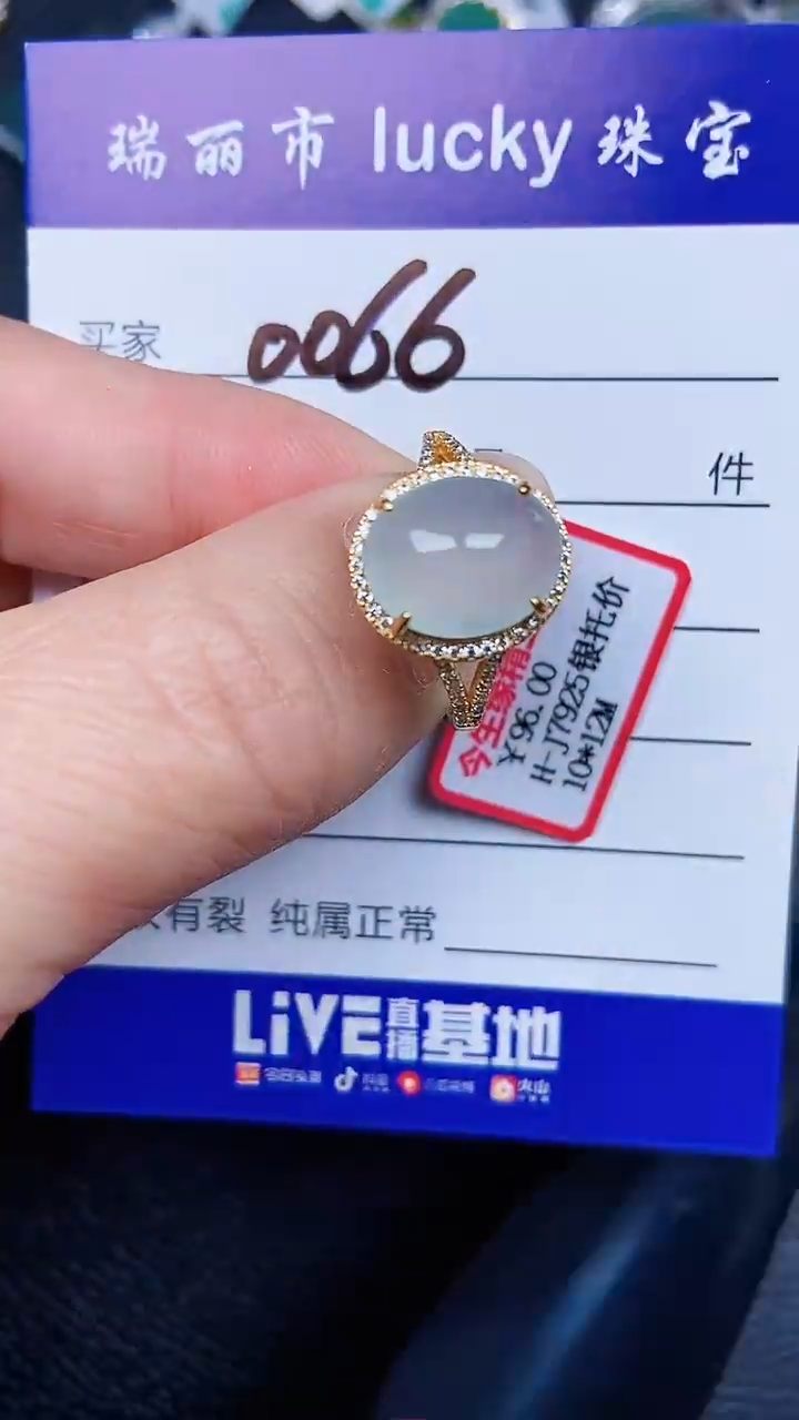 颈饰银S925镶嵌翡翠0066