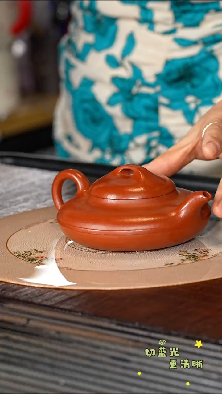 茶壶紫砂宜兴紫砂 ZXJ 红泥 线圆200cc