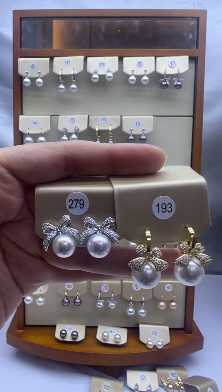 未镶嵌耳饰淡水珍珠279+193