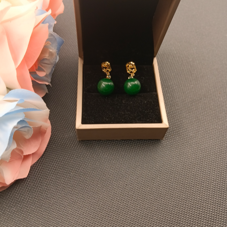 钛钢吊坠 绿韵雅梦耳坠YY7DZ3