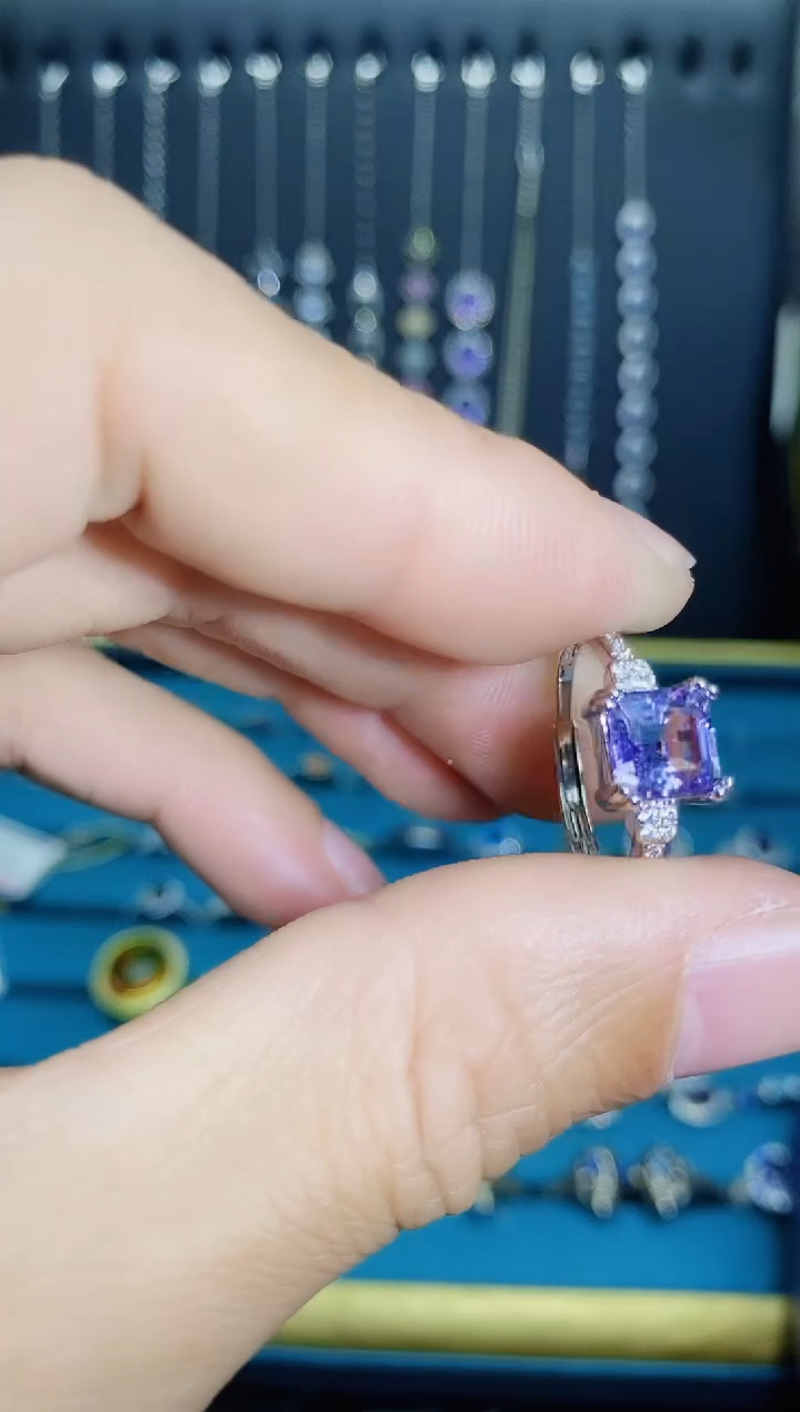 【闪购商品】紫晶戒指银S925镶嵌11211