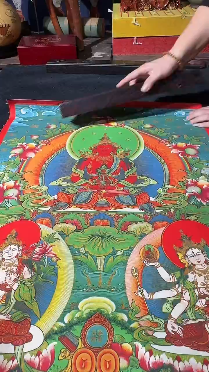 卷轴画藏式珍藏彩绘艺术馆16