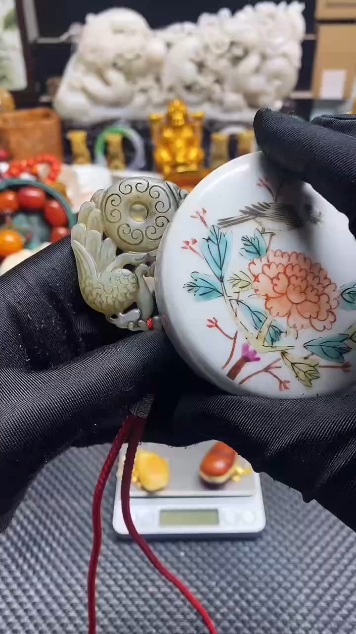 【闪购商品】瓷片瓷器瓷片 摆件1个