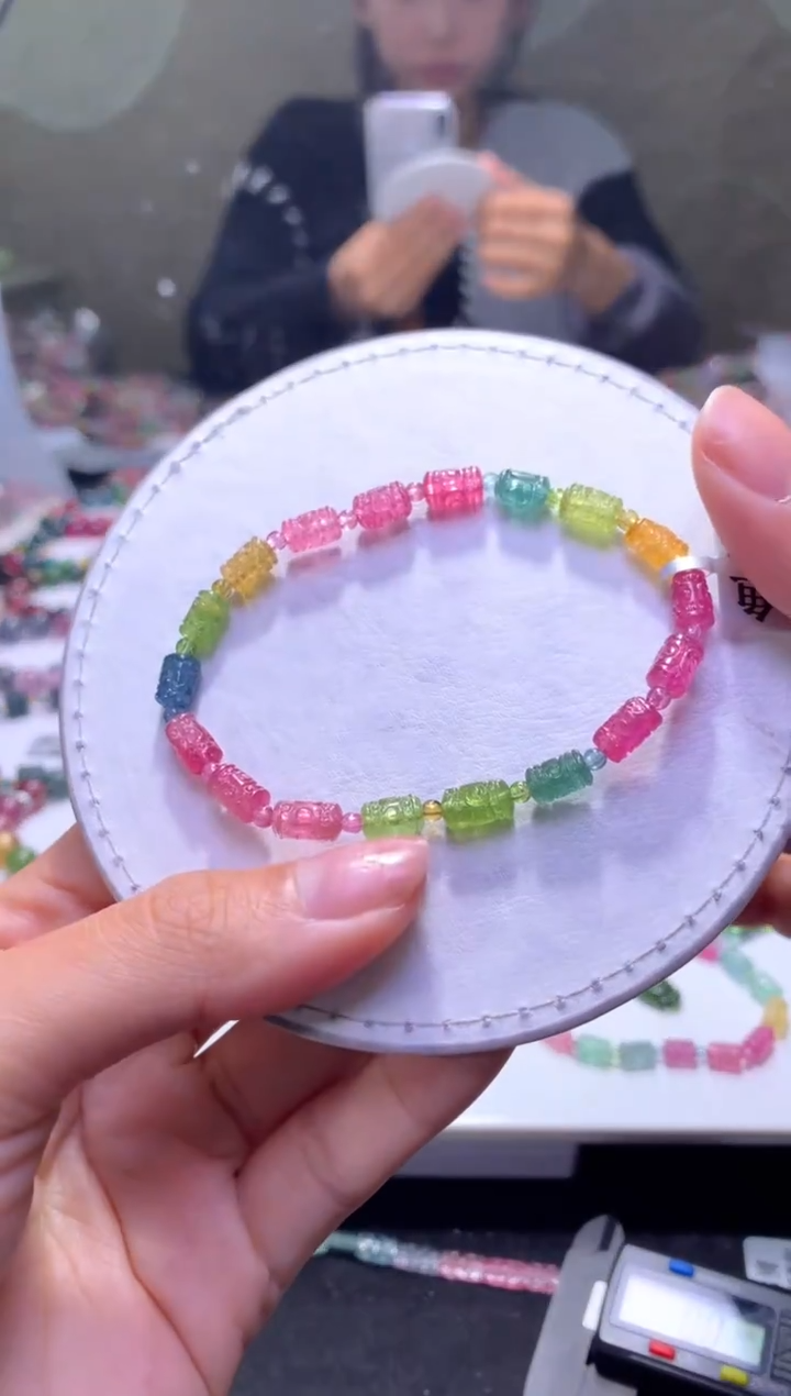 未镶嵌手串碧玺A113【天然碧玺】