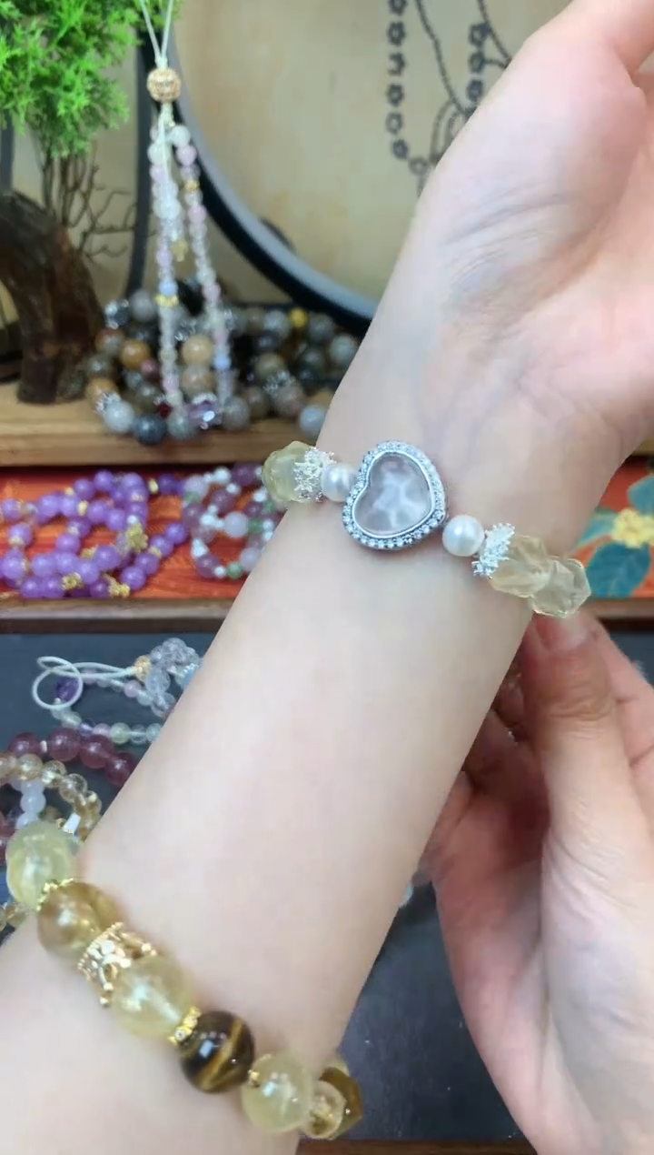 【闪购商品】黄晶手链未镶嵌483手串