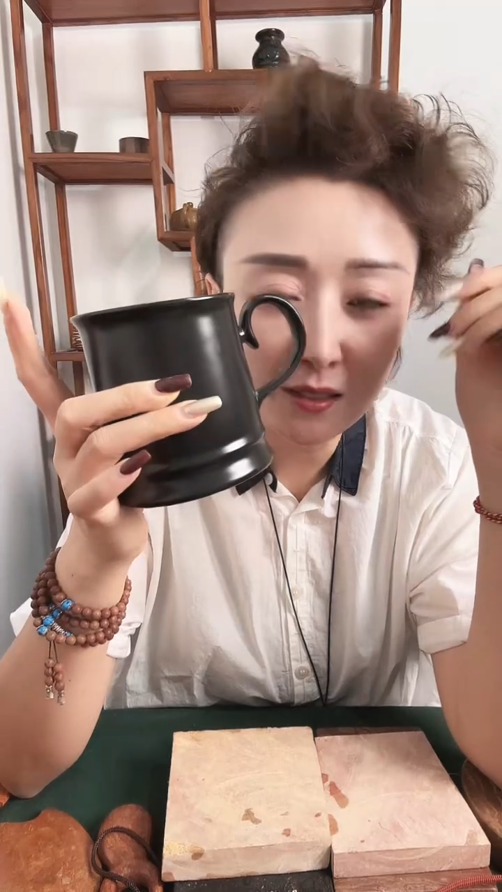 砭石粉砭石粉老虎石竹节杯板