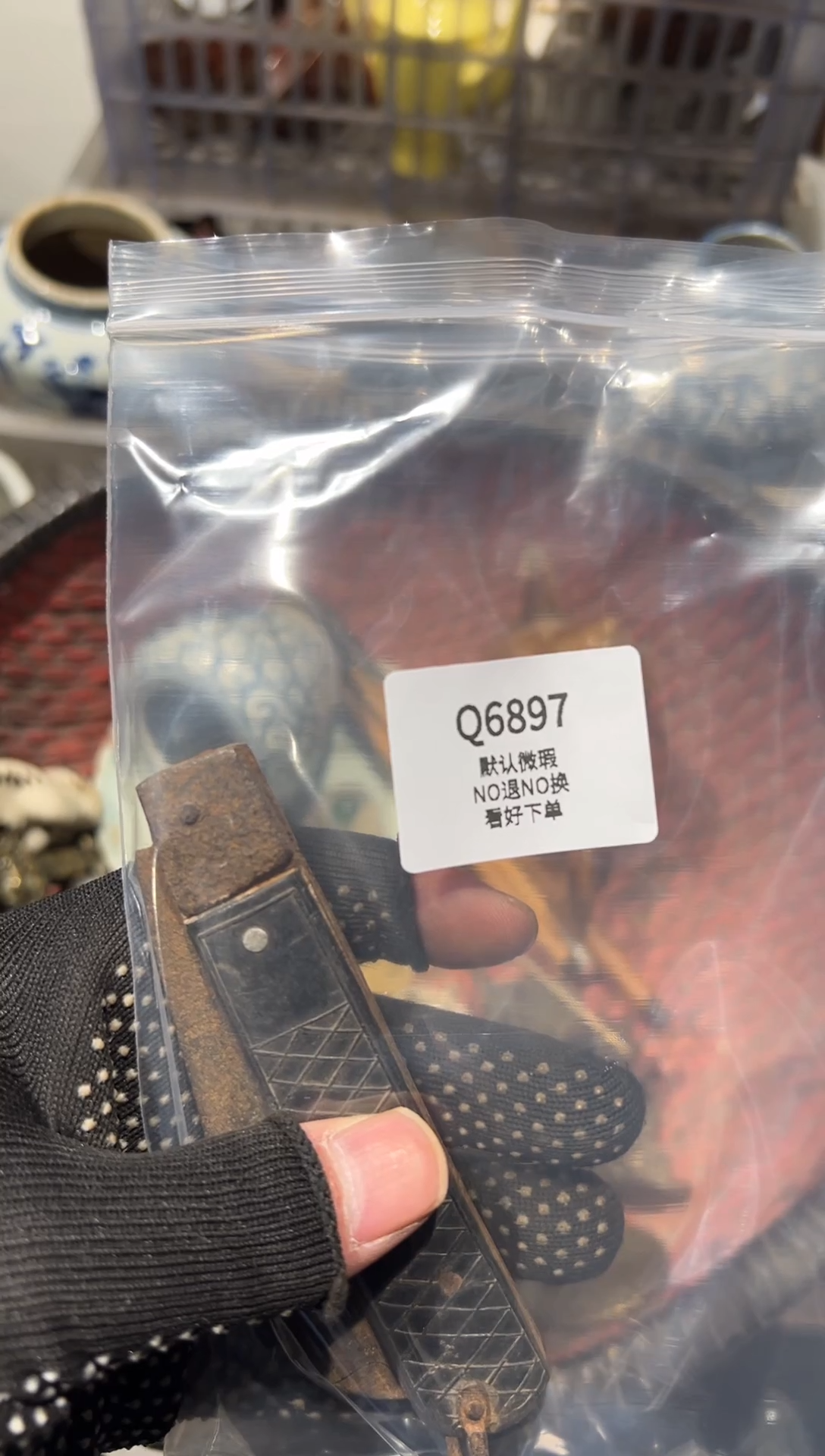 月*湾秒拍秒付瓷铜摆件