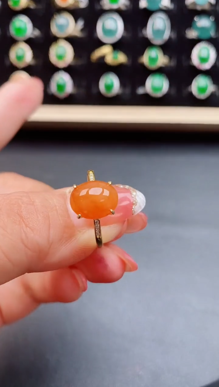 【闪购商品】翡翠戒指银S925镶嵌12121