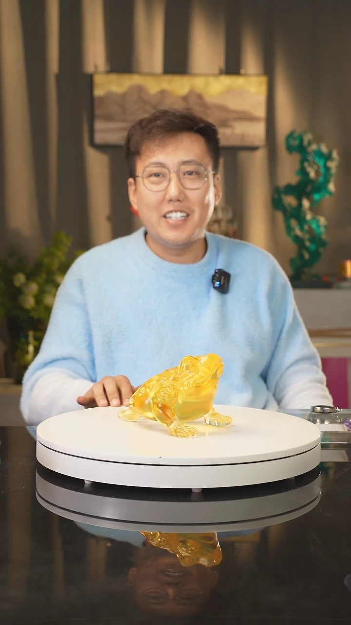 【闪购商品】雅致水晶陶瓷瓷片艺术摆件礼品
