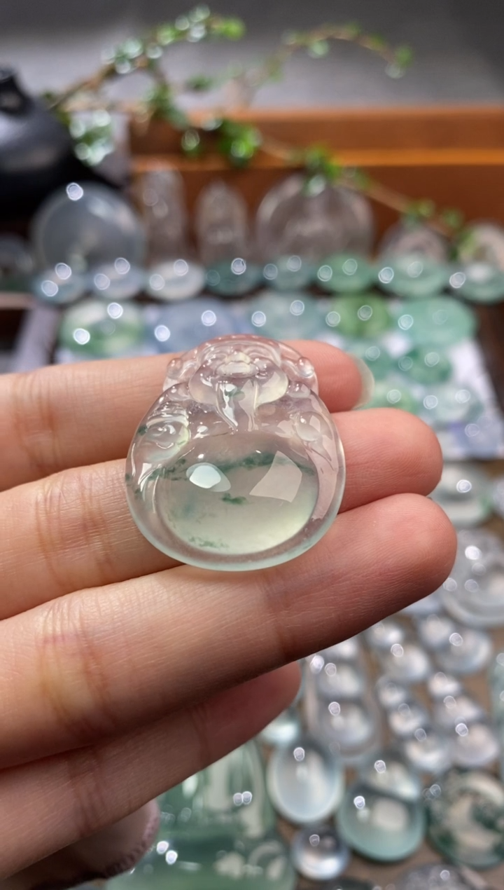 吊坠(不含链)未镶嵌翡翠财神爷