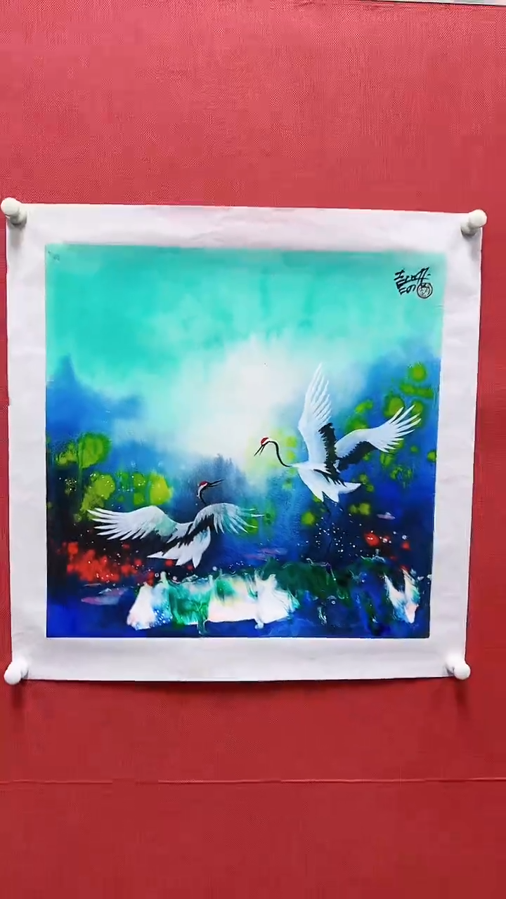 【闪购商品】绘画赵燮绘画2.2平尺仙鹤