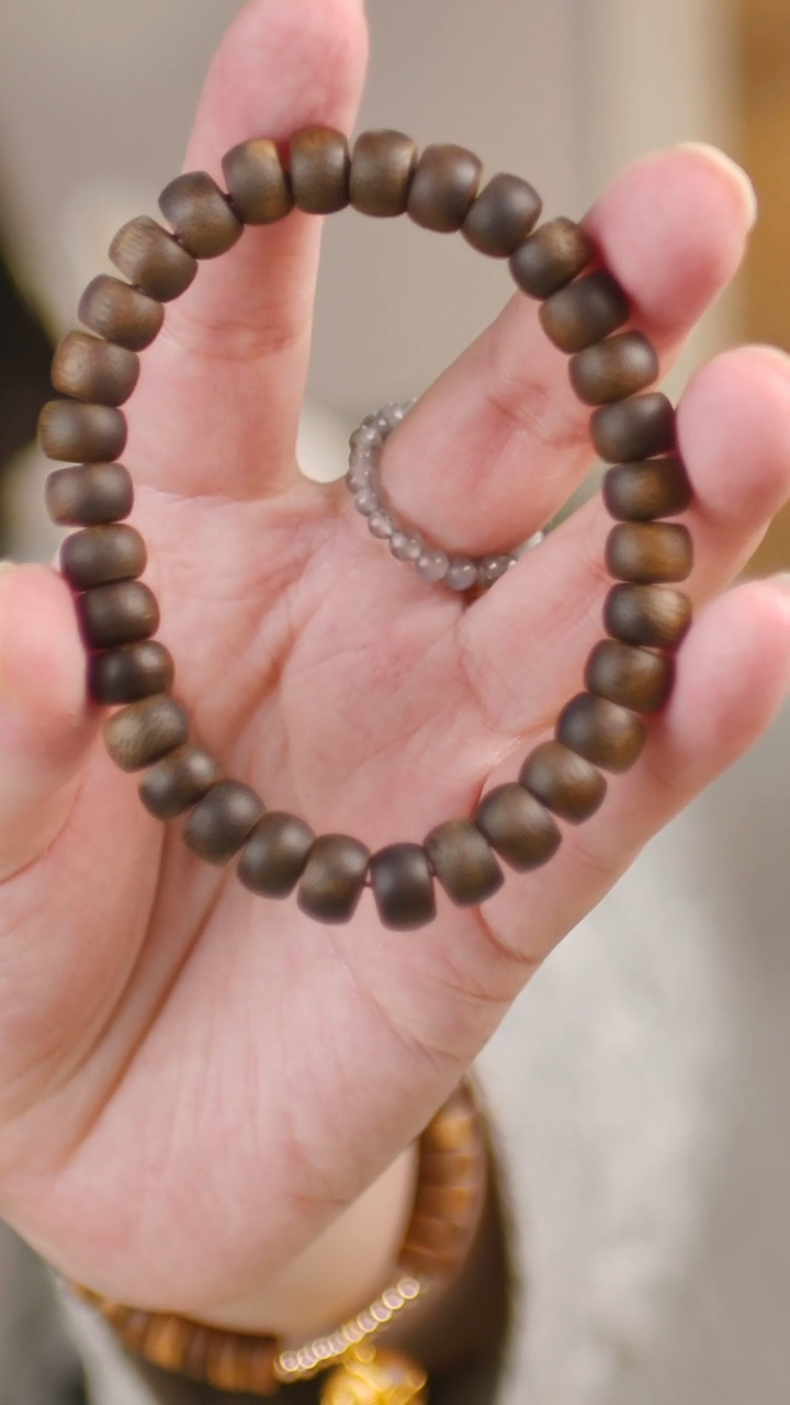 (苹果珠-全沉白奇楠单圈）