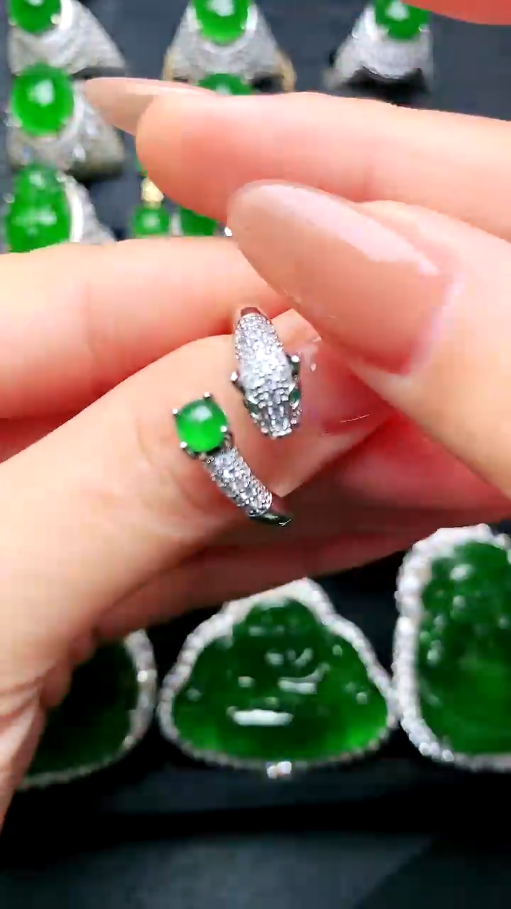 【闪购商品】翡翠戒指未镶嵌女戒