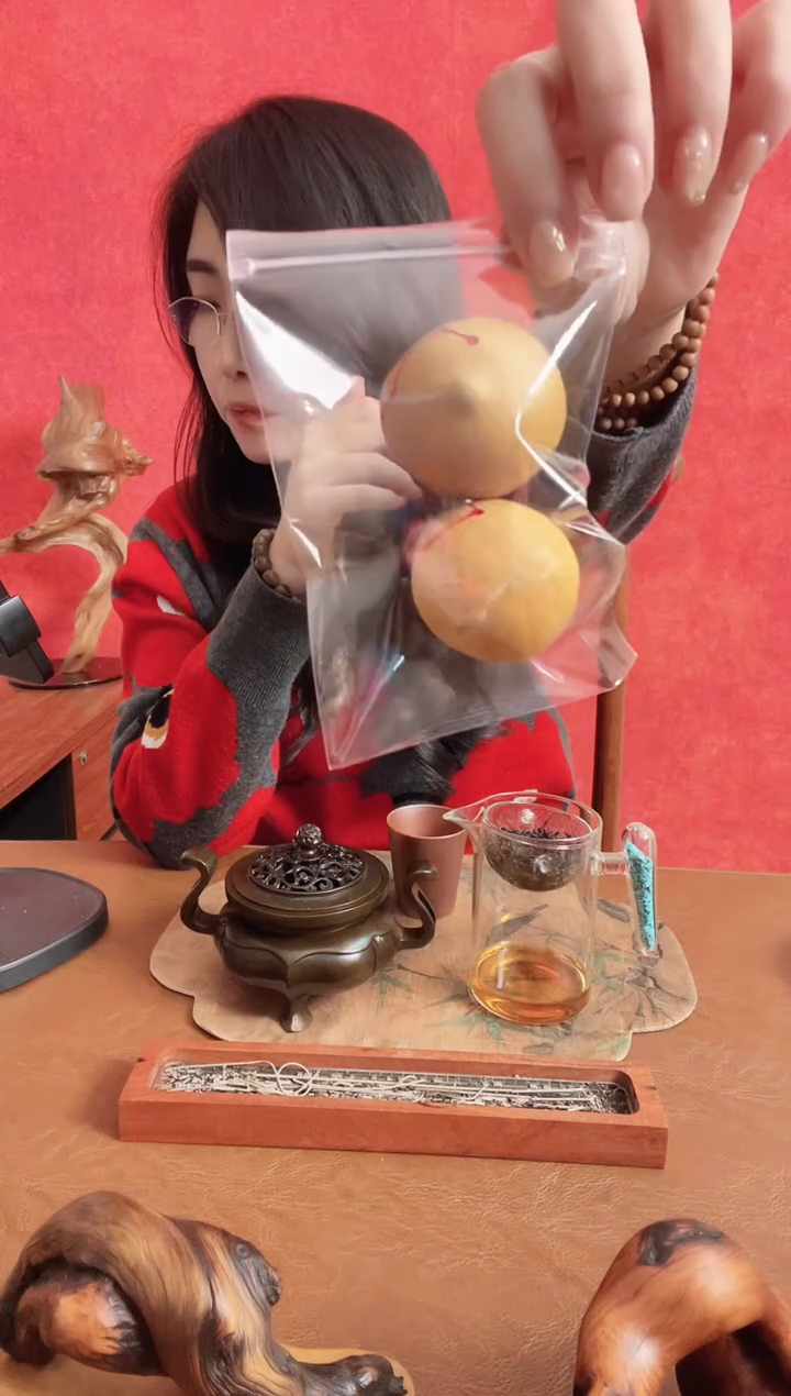 木北斗七星葫芦一对（大号）