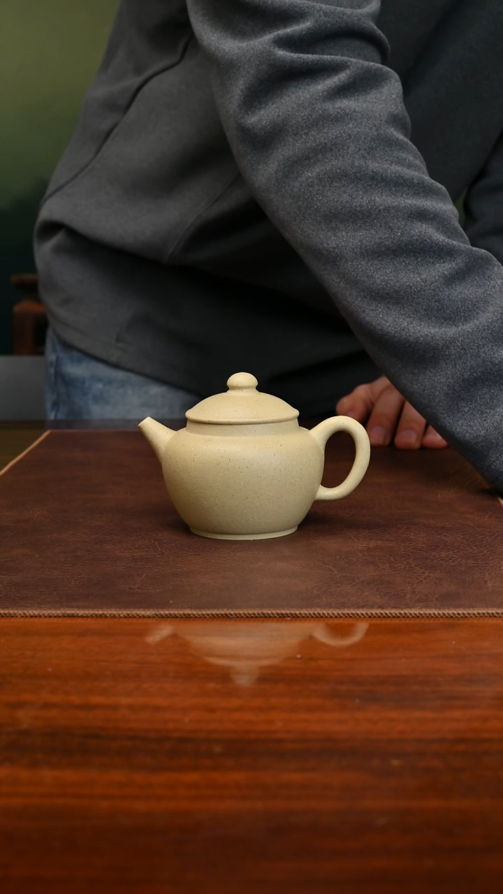 【闪购商品】紫砂茶壶吧本山绿泥巨轮160cc