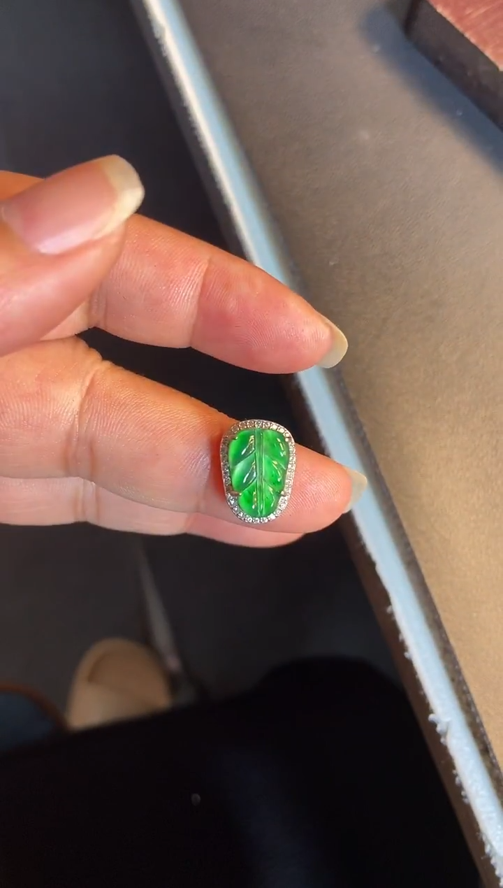 吊坠(不含链)银S925镶嵌翡翠1