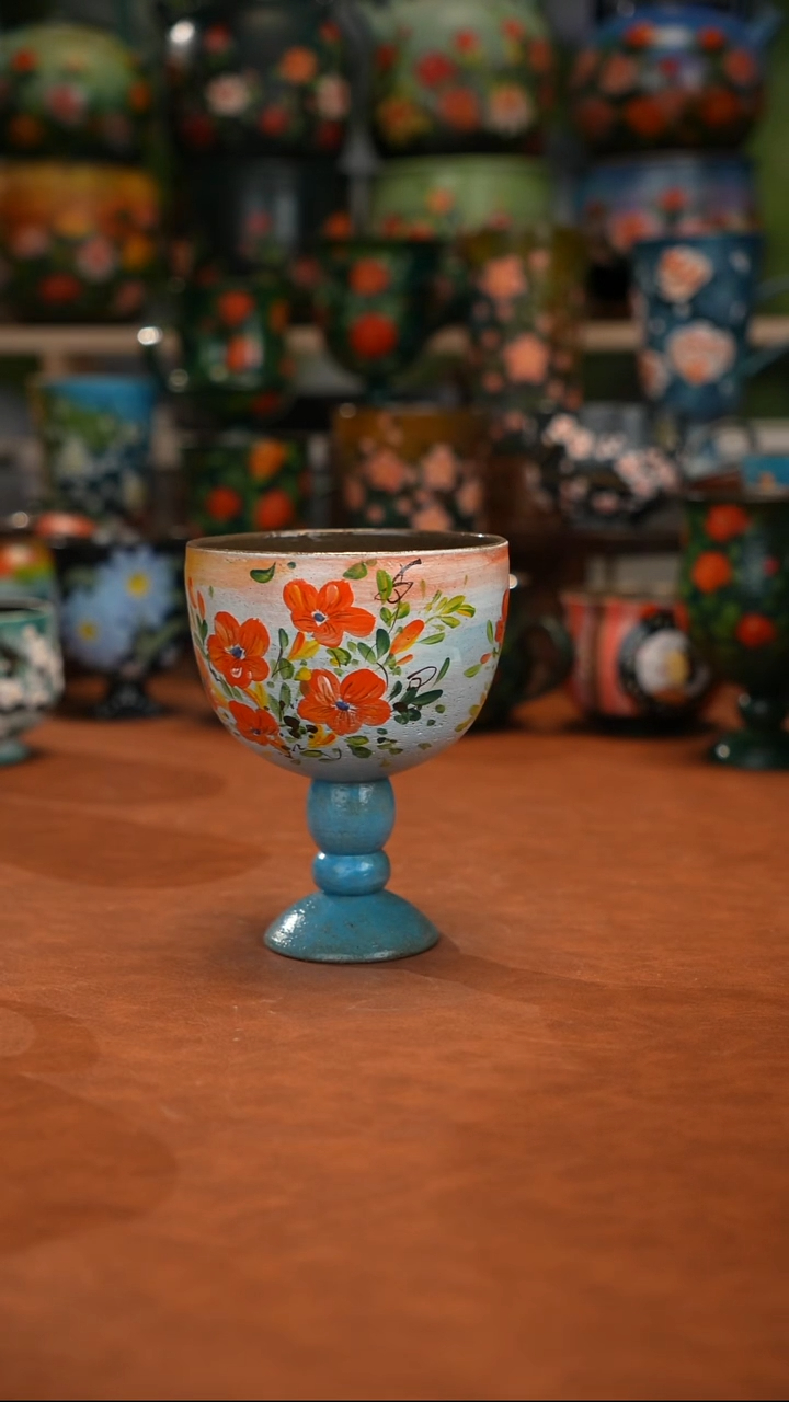 紫砂油画釉下彩手绘