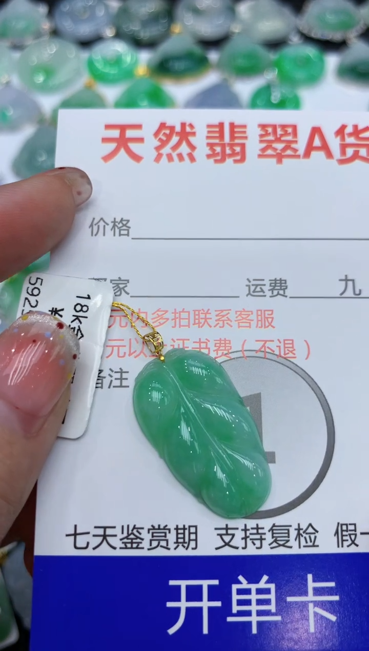 【闪购商品】翡翠颈饰18K金镶嵌111111111111