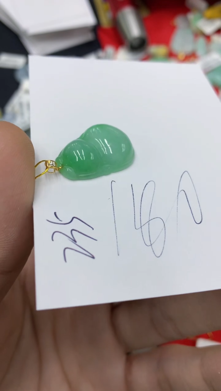 【闪购商品】翡翠颈饰18K金镶嵌号链接1111111111