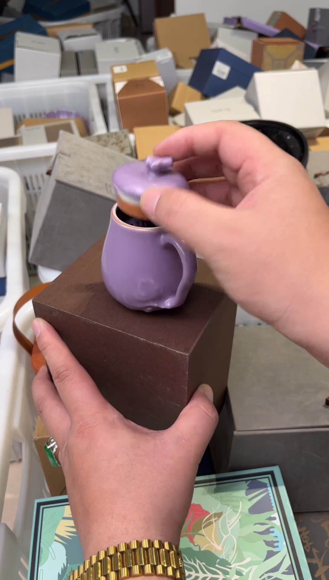 紫色长青壶茶具茶具