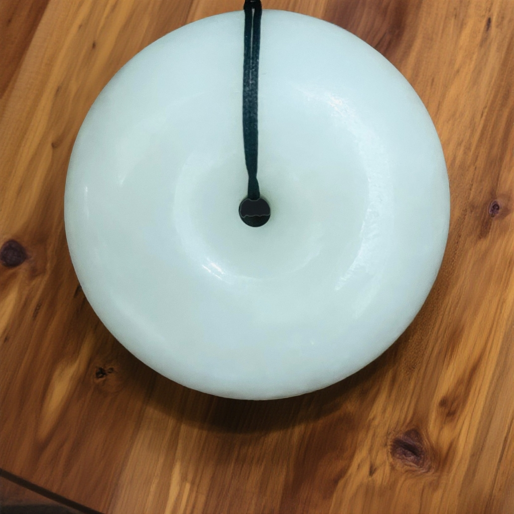 抖音质检先鉴后发出具和田玉证书保真天然和田玉白玉平安扣