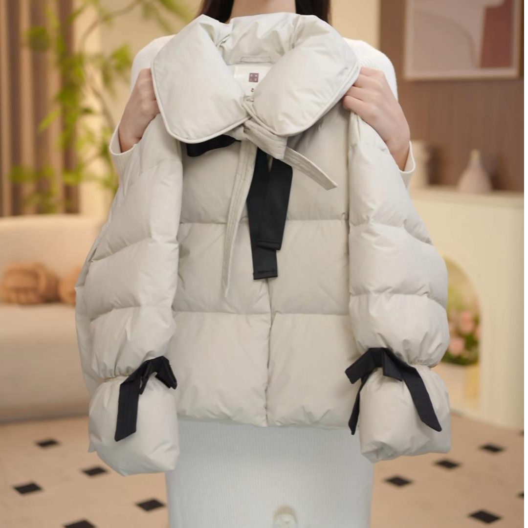 波波鹅女童棉服外套女孩面包服冬装2025新款儿童加厚棉衣--Y6253