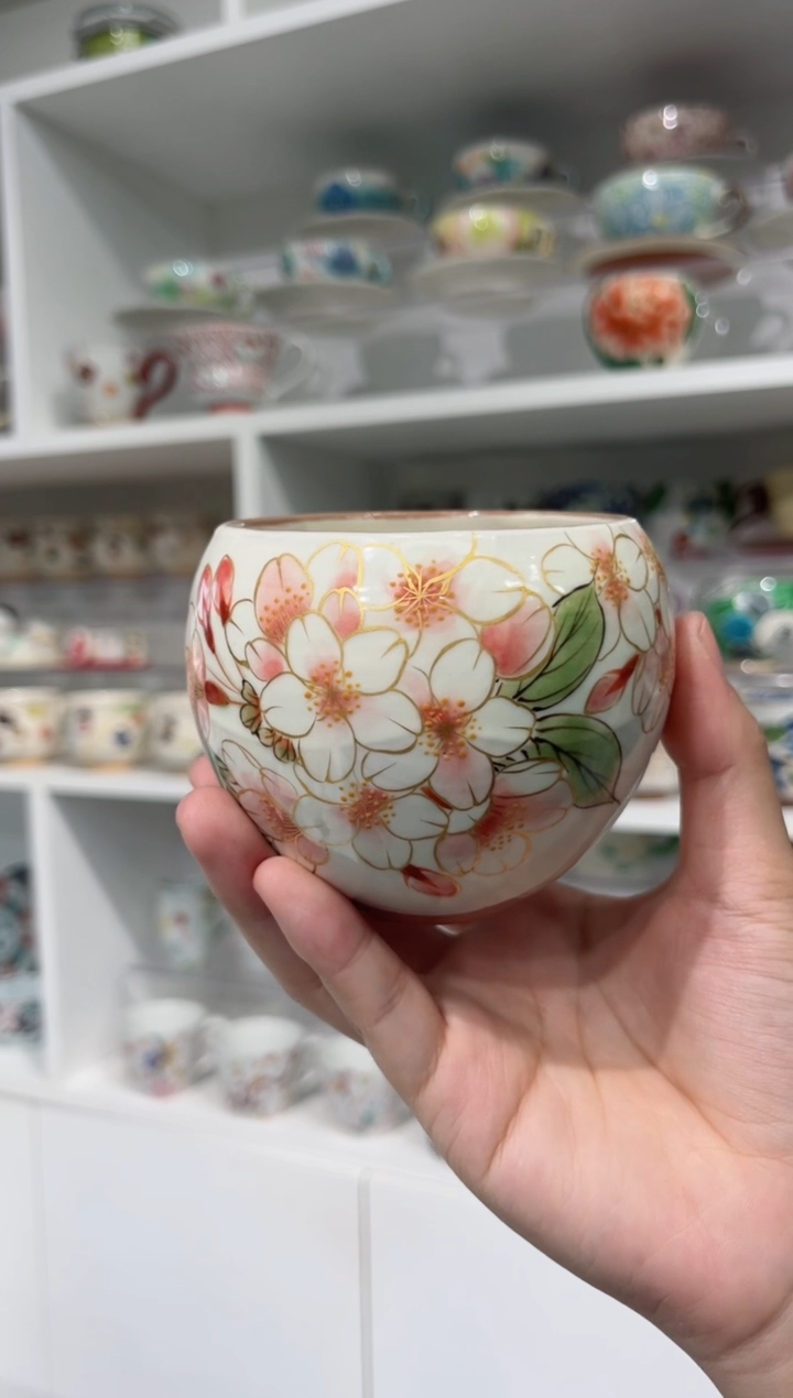【闪购商品】瓷片清水烧主人杯桜