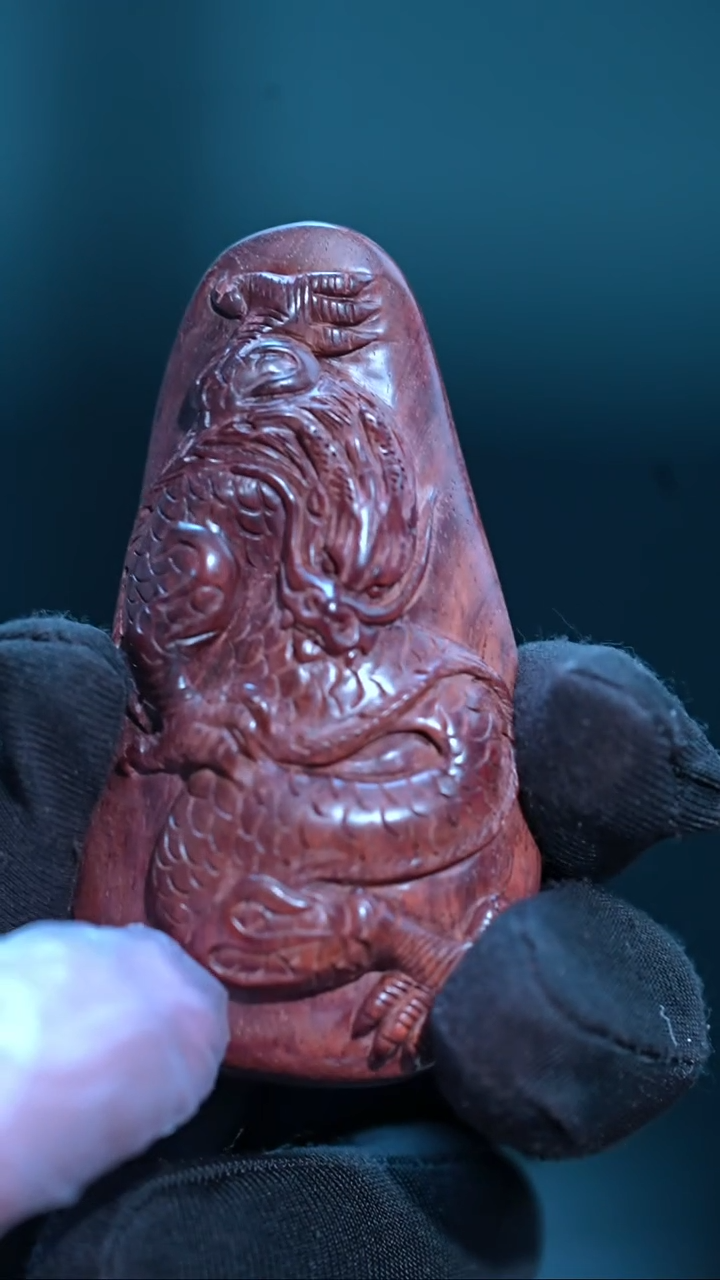 把件黄花梨/降香黄檀海南黄花梨龙牌