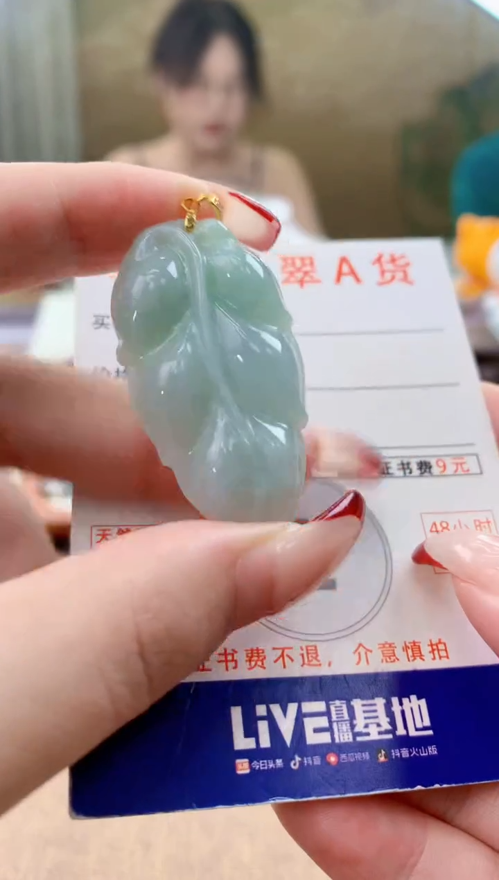 颈饰未镶嵌翡翠天然A货翡翠挂件