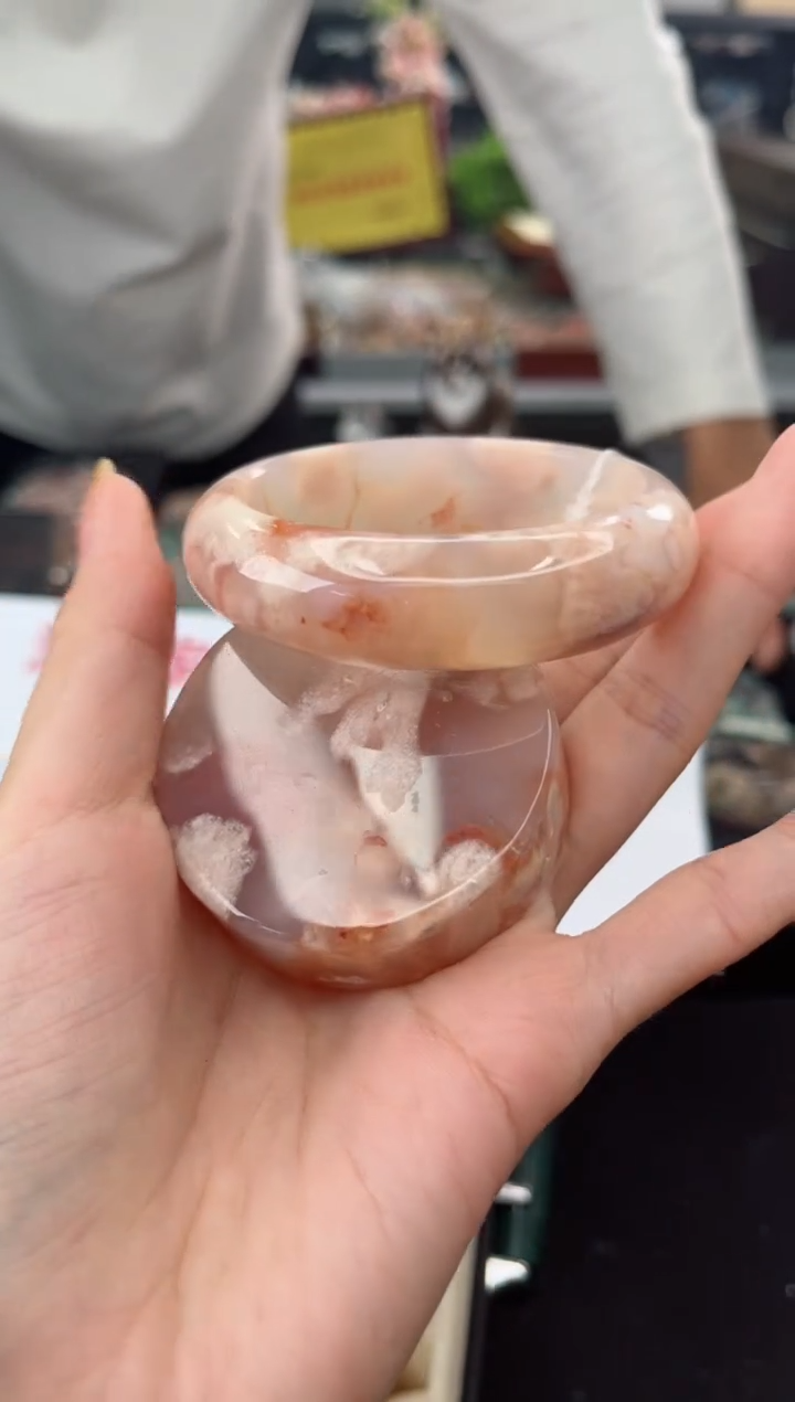 【闪购商品】石英质玉手镯未镶嵌54圈口（赠品镯心）3515680