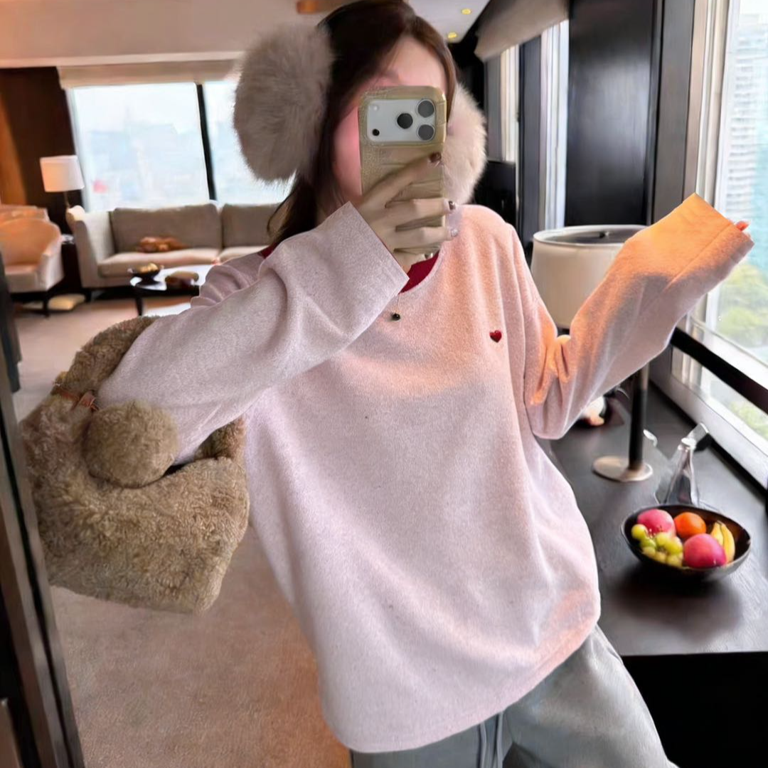 软糯糯胸前爱心长袖 NM 5803 