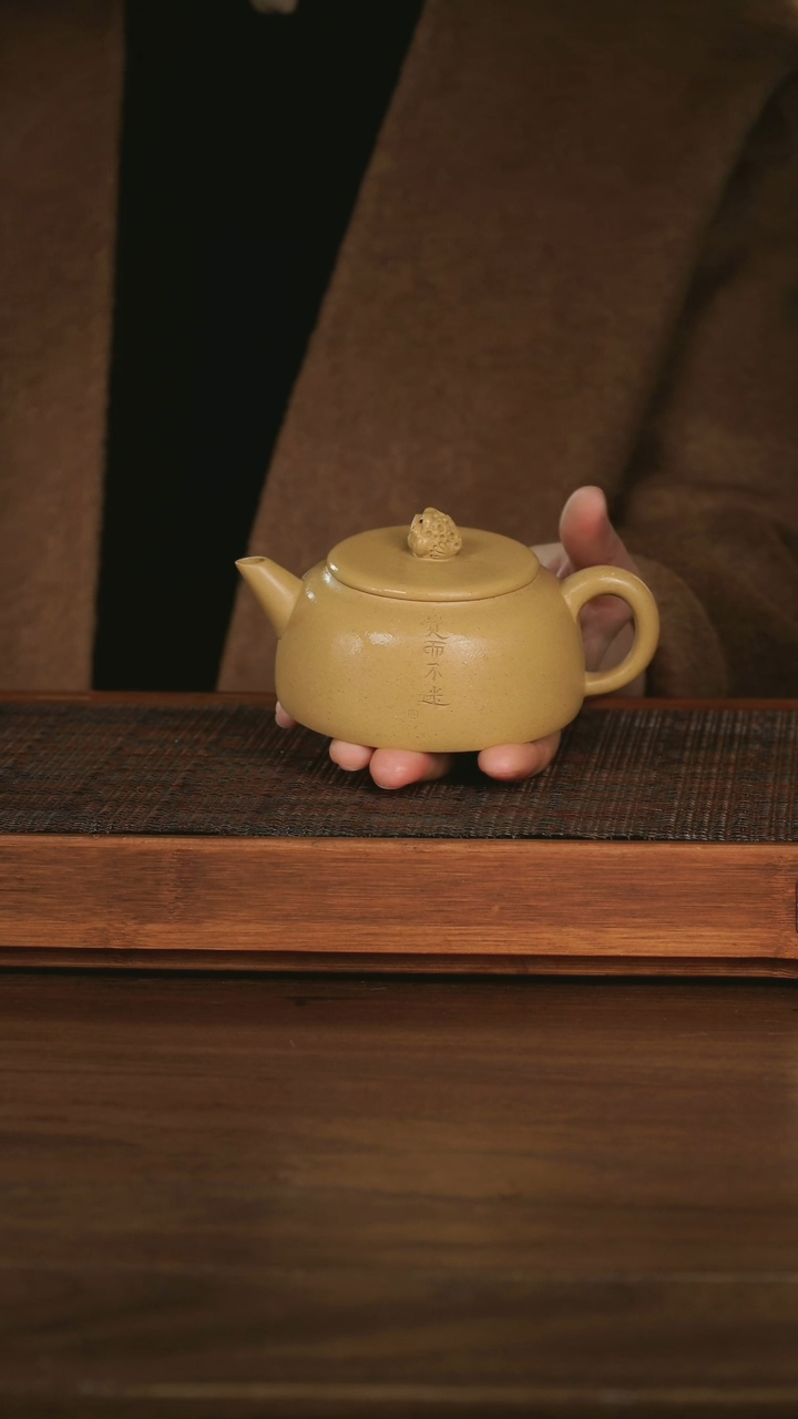 【闪购商品】紫砂茶壶 井栏 黄金段 160cc