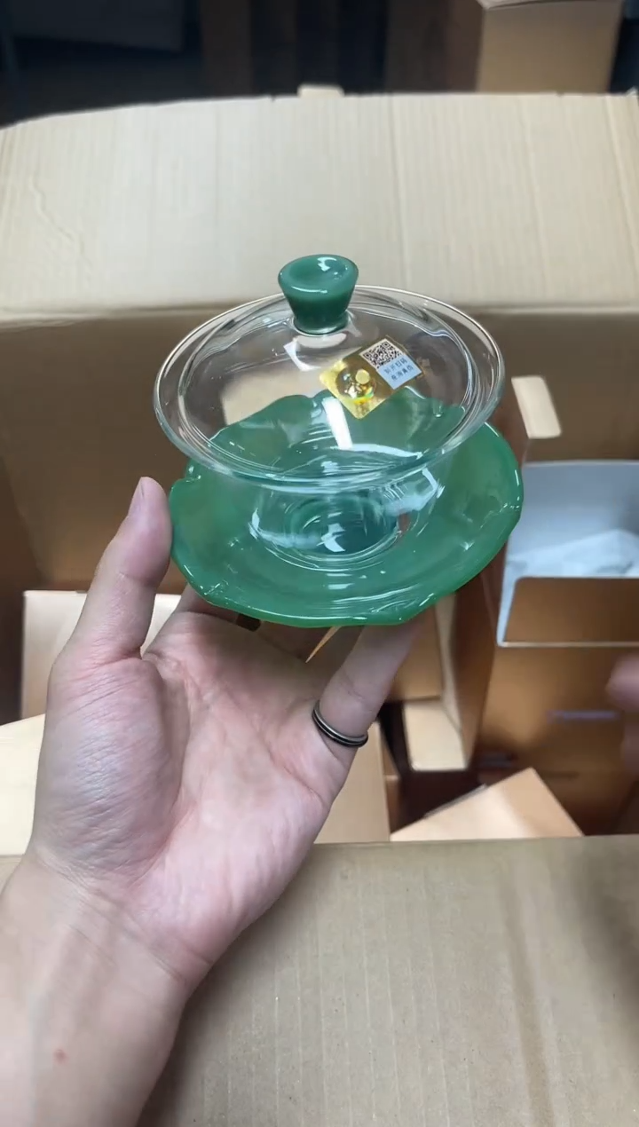 【闪购商品】荷叶盖碗翡翠玉。。。。