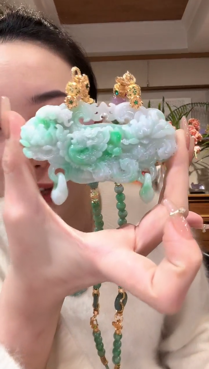 【闪购商品】翡翠颈饰未镶嵌国风