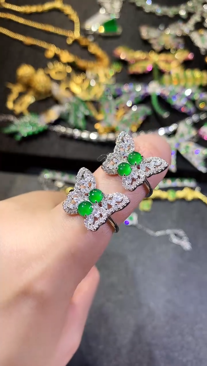 【闪购商品】翡翠戒指银S925镶嵌266戒指（多样性发货一件