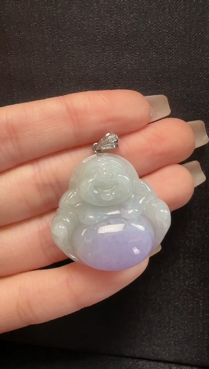 【闪购商品】翡翠颈饰18K金镶嵌037玉佛一个