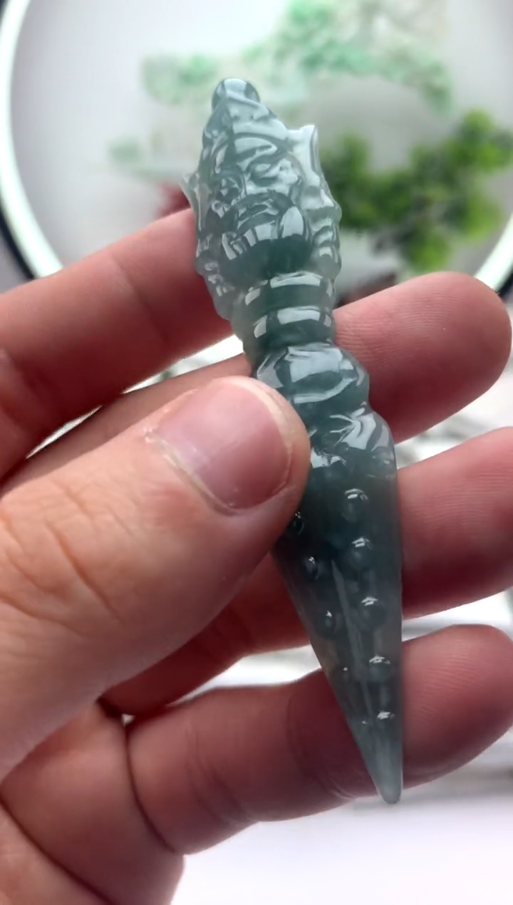 【闪购商品】翡翠颈饰未镶嵌降魔杵【品质一般介意慎拍】