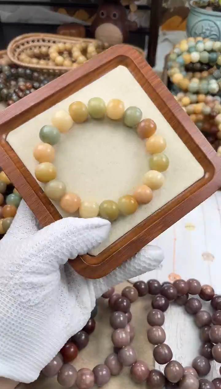 手串菩提根/象牙果a502 卡15 干磨玫瑰微瑕