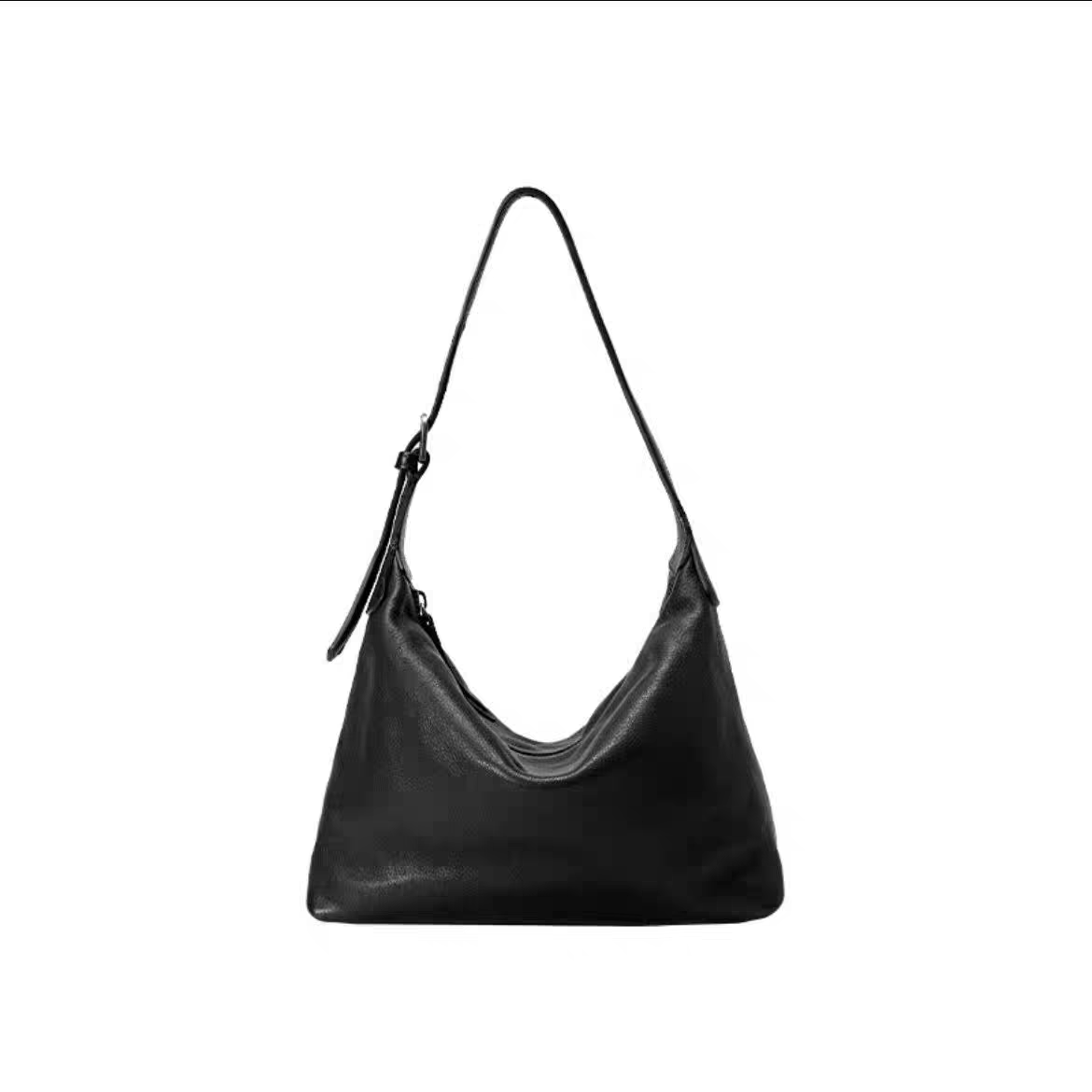 求家同款植鞣皮hobo包单肩腋下女包