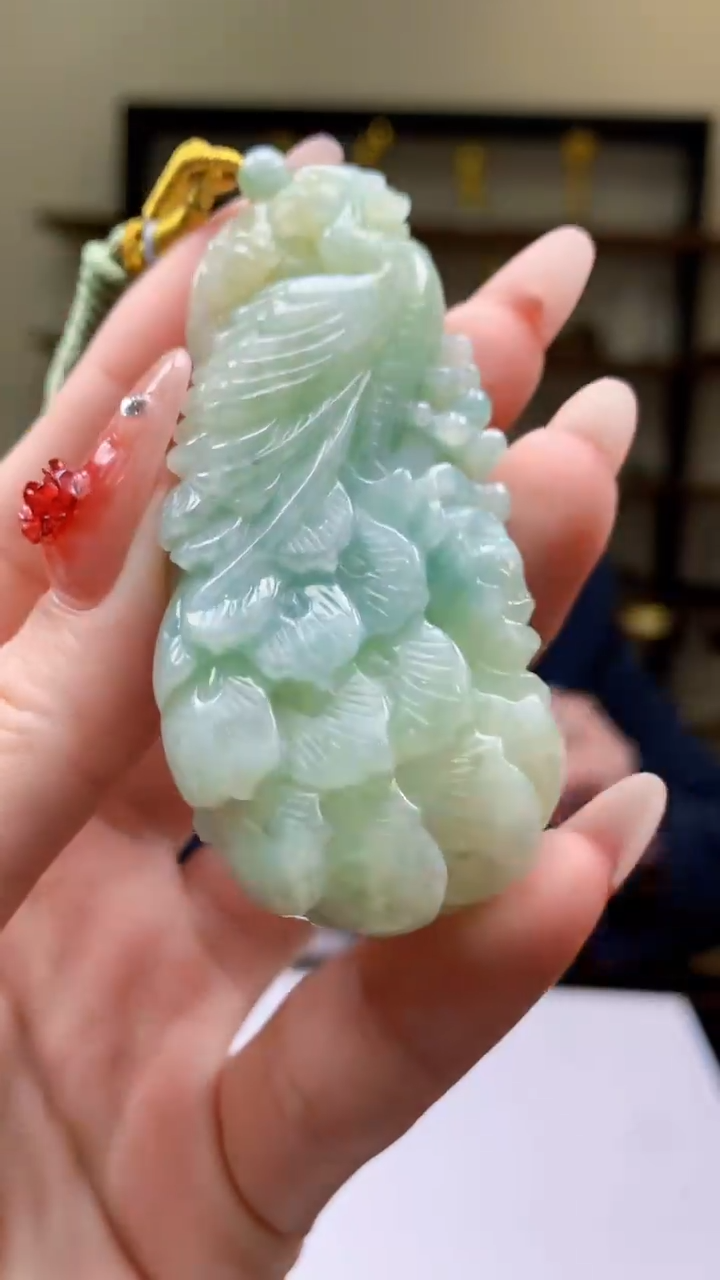 【闪购商品】定制翡翠未镶嵌1071ry-毛货挂件22