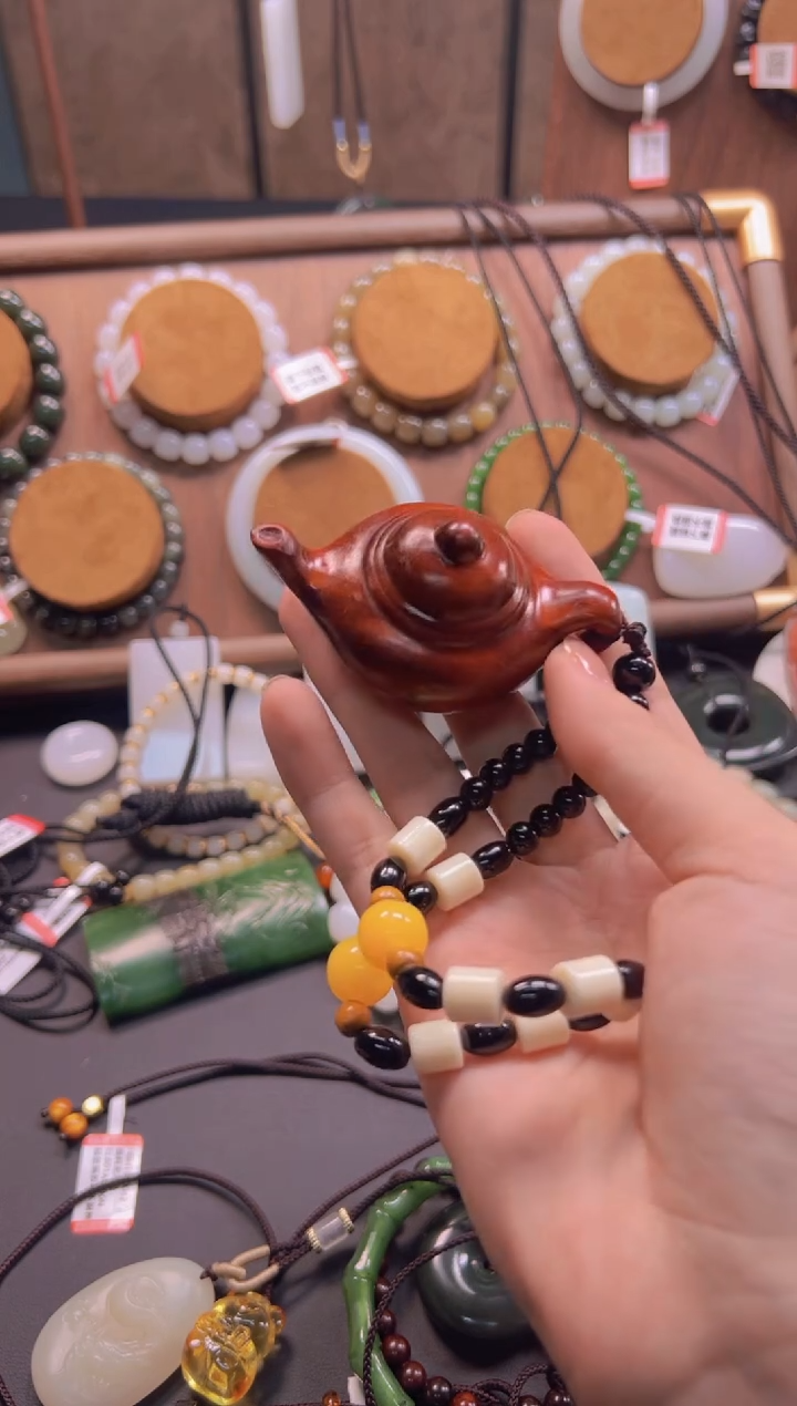 非洲檀香无事牌把把葫手把件