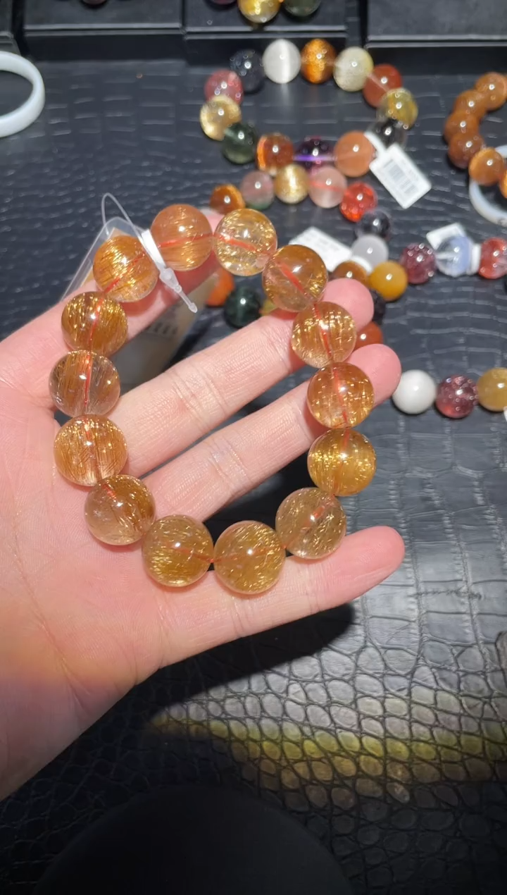 【闪购商品】水晶手链未镶嵌单圈发晶A16（多样性发其一）