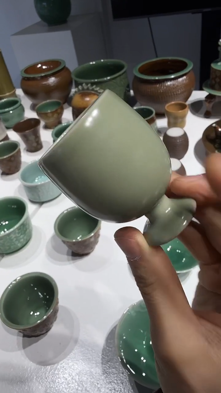 青瓷手工茶器包邮
