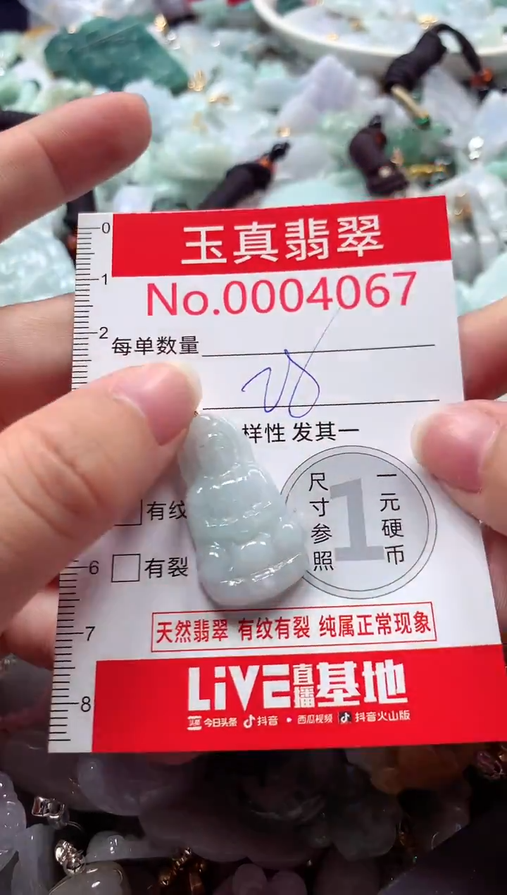 吊坠(不含链)未镶嵌翡翠4067