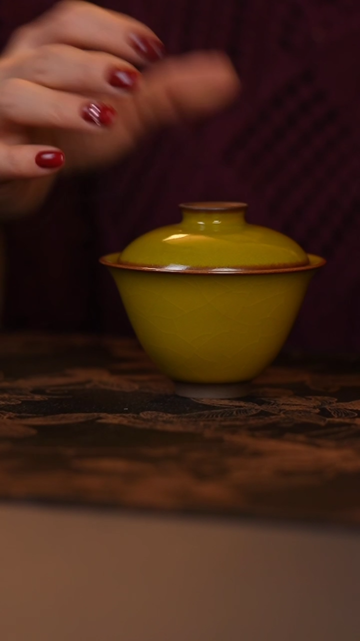 【闪购商品】娇黄小盖碗娇黄小盖碗