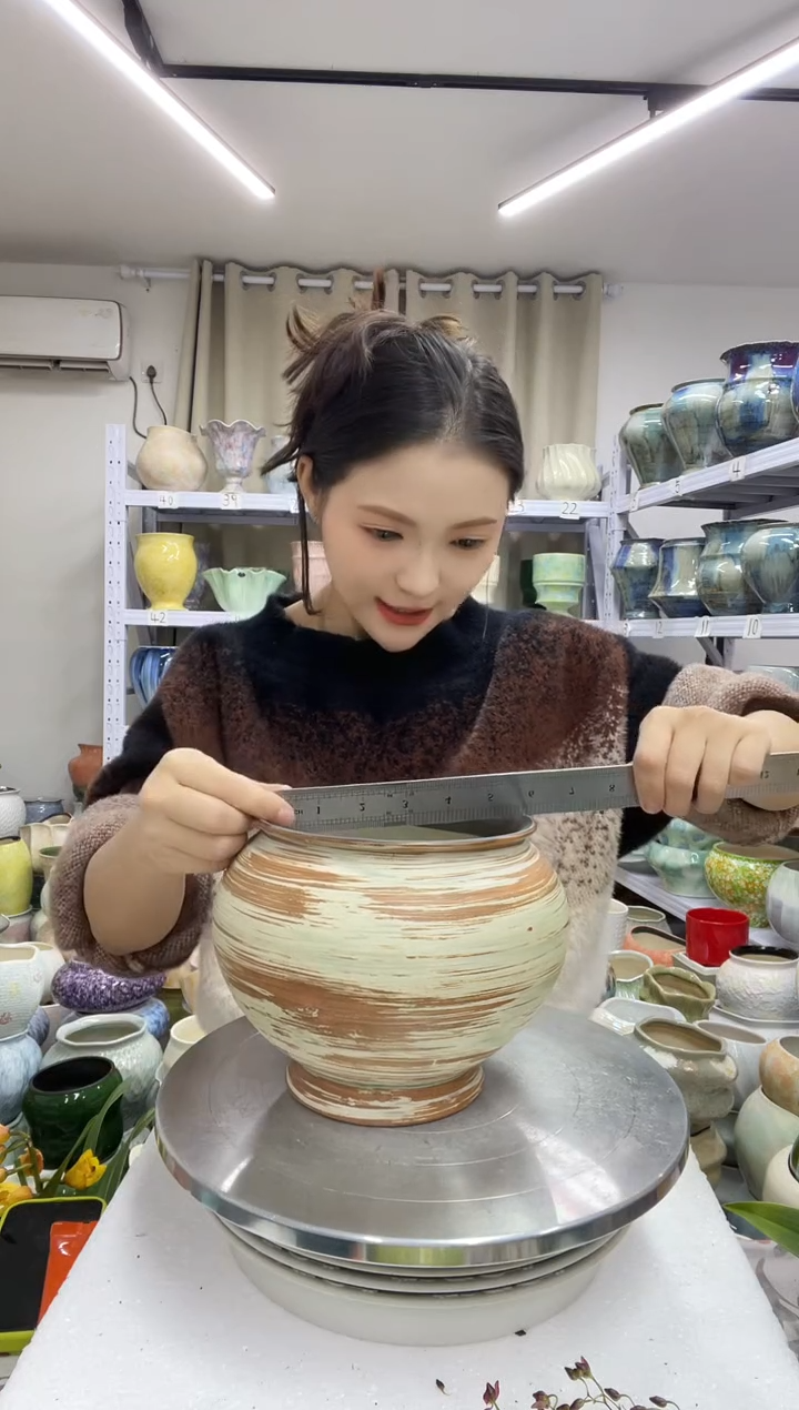 【无孔】【12.22】花盆链接 高：15  口：14