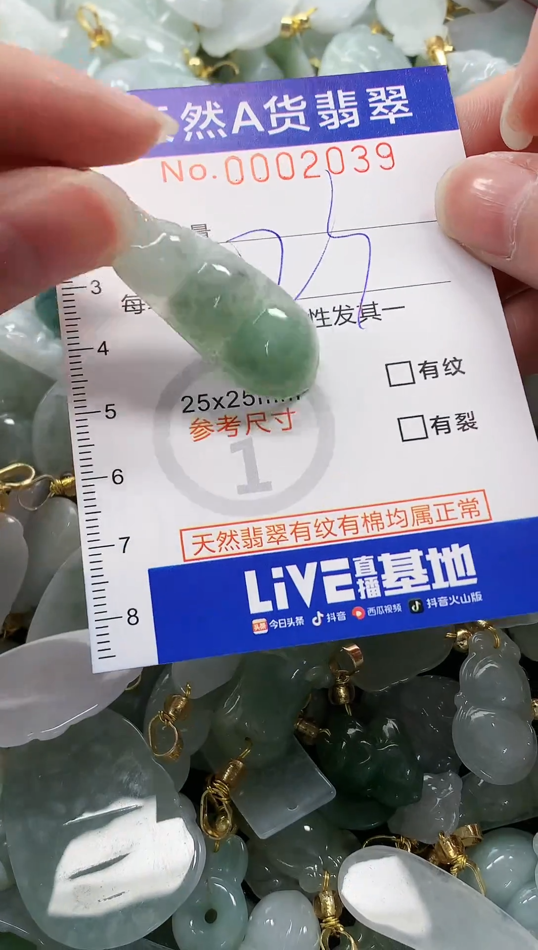 颈饰未镶嵌翡翠 纯天然a货翡翠