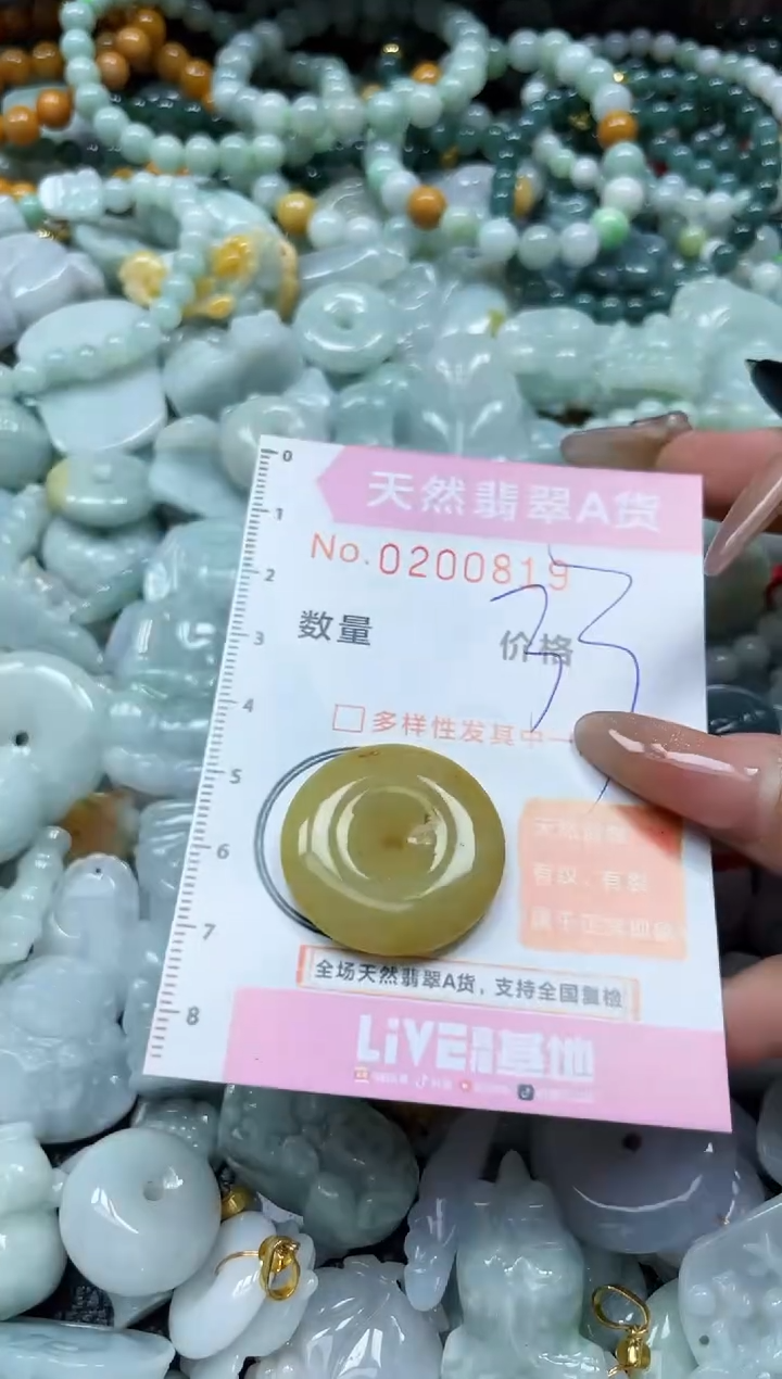 翡翠未镶嵌颈饰闪购0200819