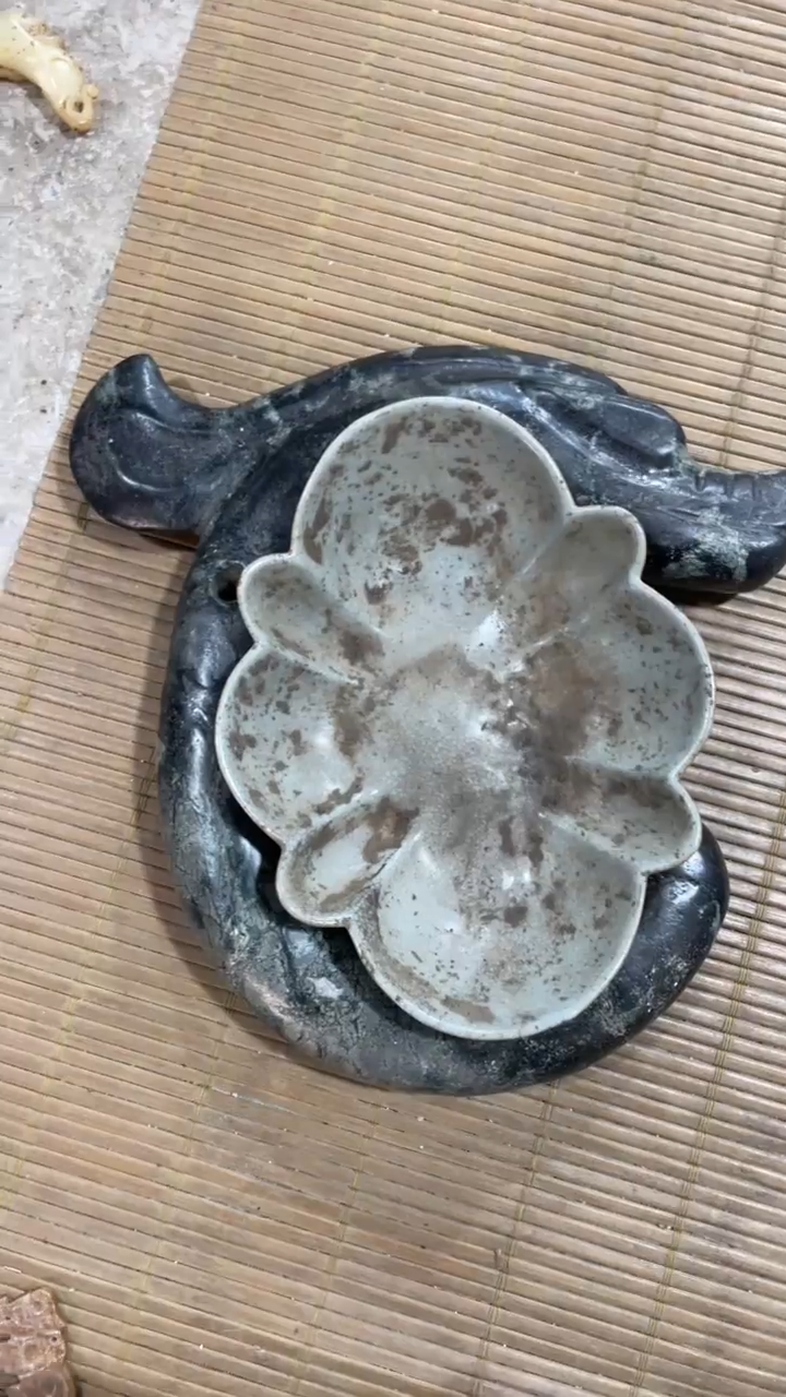 瓷片手工，手绘，陶瓷